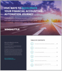 Five Ways To Accelerate Your Financial Accounting Automation